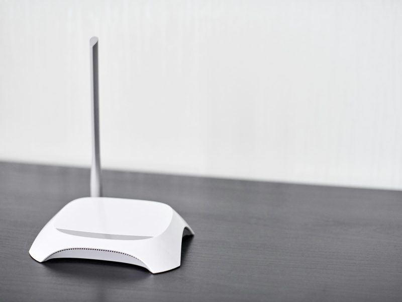 WiFi wireless router, copy space